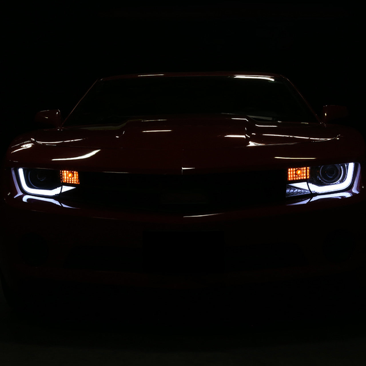 2010-2013 Chevy Camaro 6th Gen Style Headlights – OEM Bumper Fitment, LED Light Bar - Legends Auto Parts