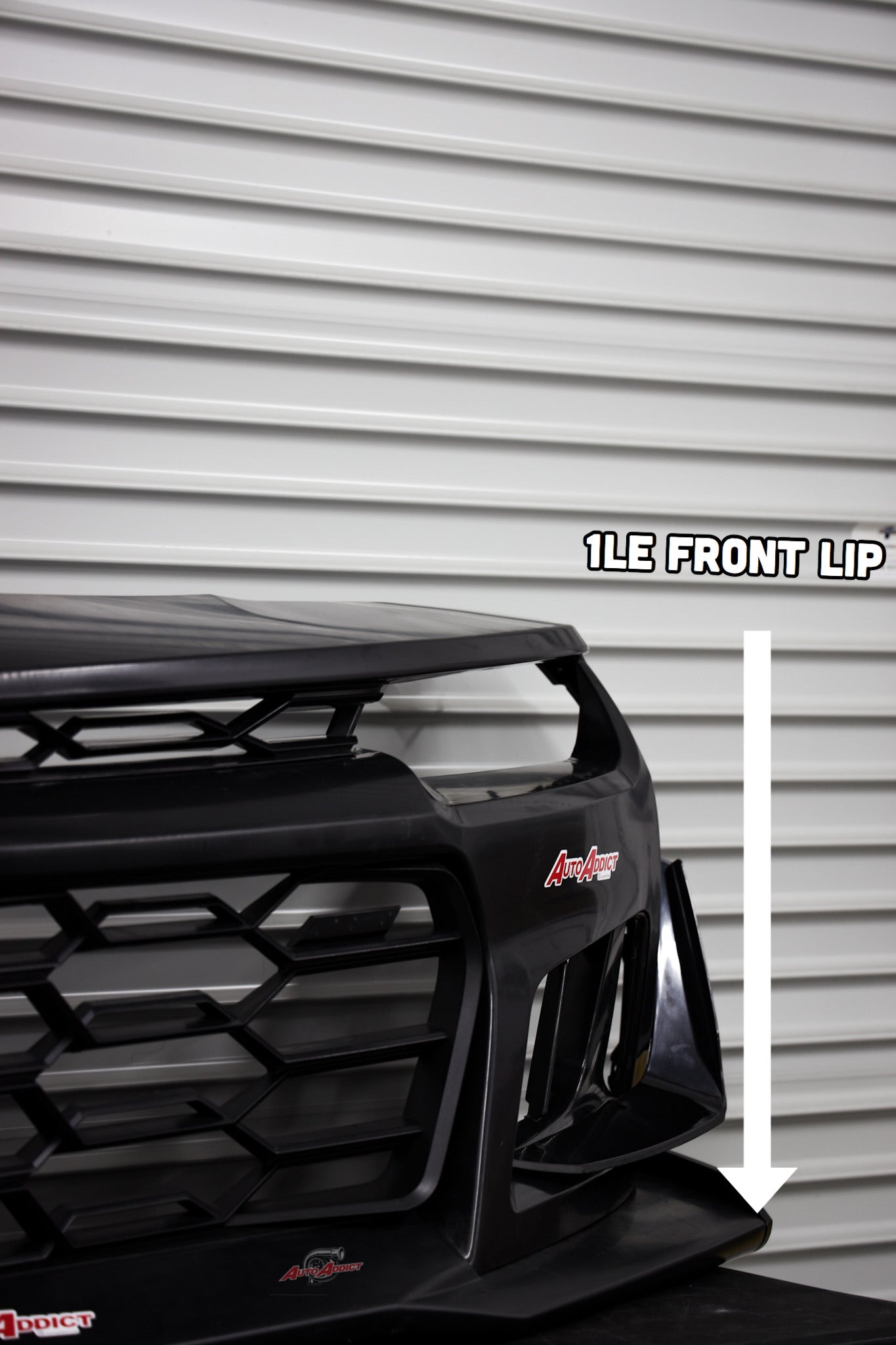 2010-2015 Chevy Camaro ZL1 1LE Track Package Front Bumper Conversion 11pcs Full Kit Flat BLK Body Kit - Legends Auto Parts