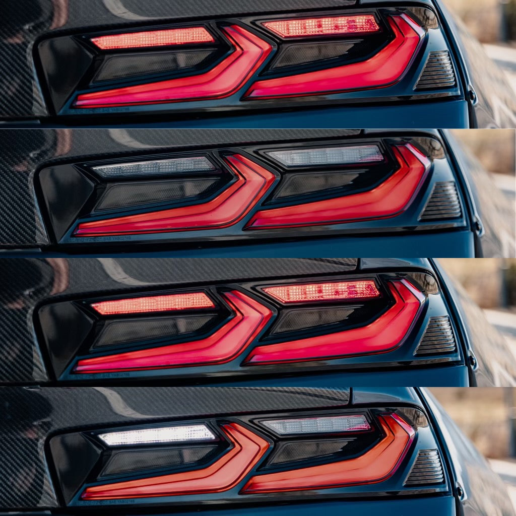 2016-2018 CHEVY CAMARO UMBRA LED TAILLIGHTS GLOSS BLACK/SMOKE LENS - Legends Auto Parts
