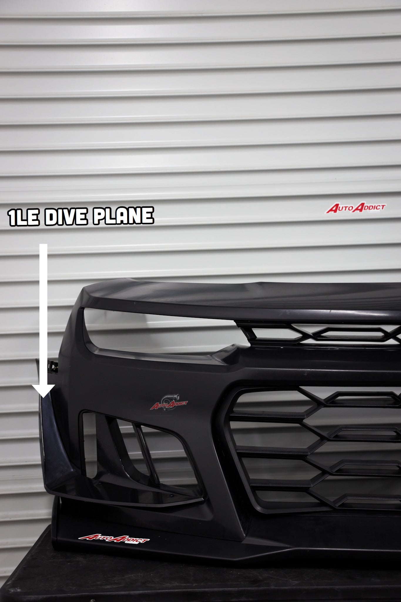 2010-2015 Chevy Camaro ZL1 1LE Track Package Front Bumper Conversion 11pcs Full Kit Flat BLK Body Kit - Legends Auto Parts
