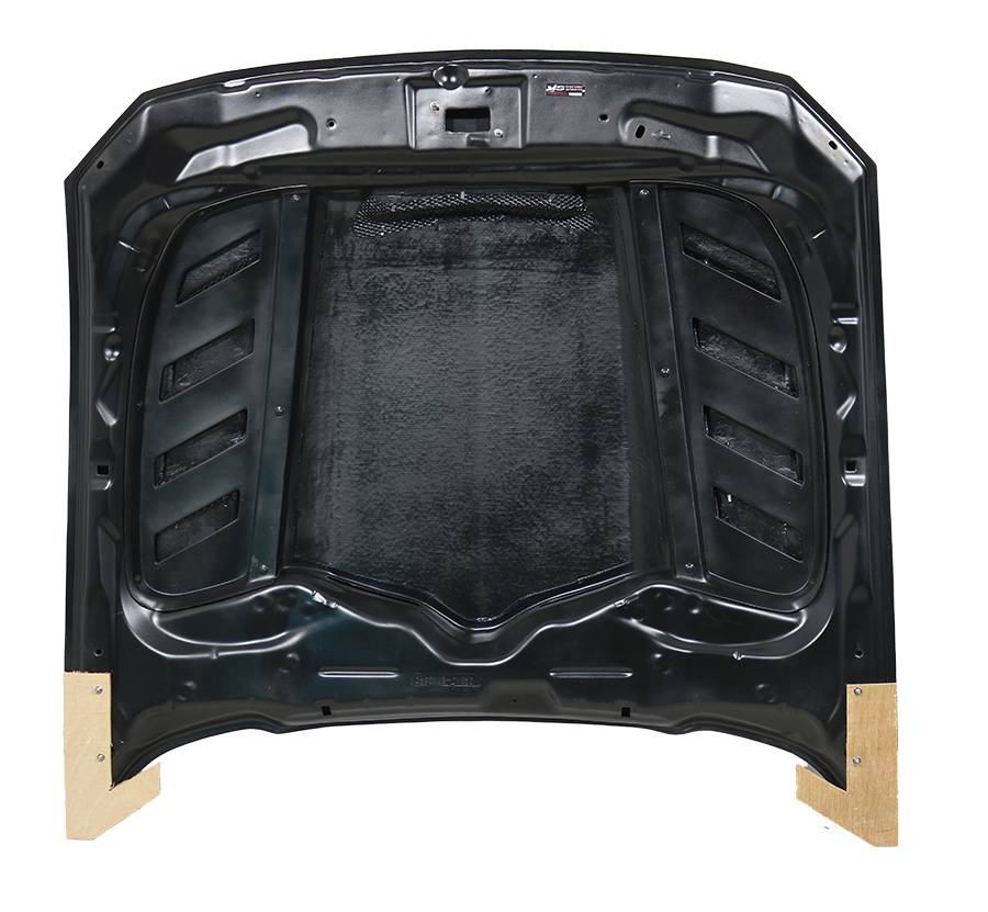 2015-2017 Ford Mustang Gloss Carbon Fiber Hood Terminator Aggressive Style - Legends Auto Parts