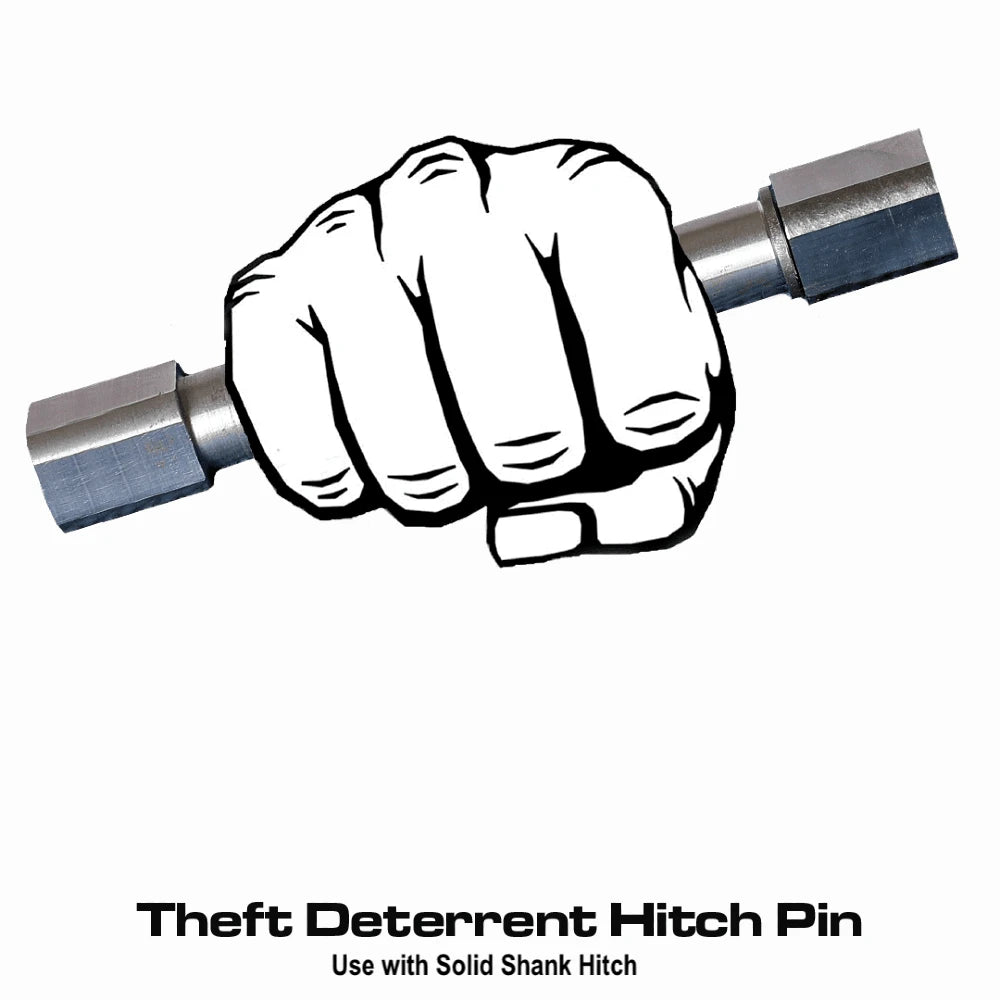 GEN-Y Hitch Iron Grip – Anti Rattle Hitch Pin for Solid Shank (Theft Deterrent)