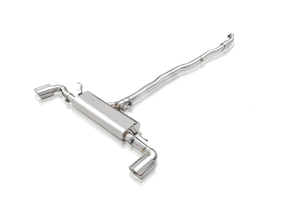 Mini F60 Cooper S Countryman FWD  catback exhaust system with valvetronic technology for enhanced performance and sound. High-quality stainless steel construction for durability and style. Upgrade your  Mini F60 Cooper S Countryman FWD  with our aftermarket catback exhaust for a thrilling driving experience.