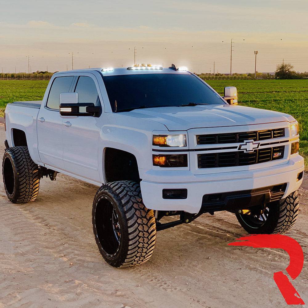 2007-2014 GMC/Chevrolet 2500/3500 RECON Smoked White LED Cab Lights (Replaces Factory Cab Lights)