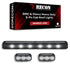 2007-2014 GMC/Chevrolet 2500/3500 RECON Smoked White LED Cab Lights (Replaces Factory Cab Lights)