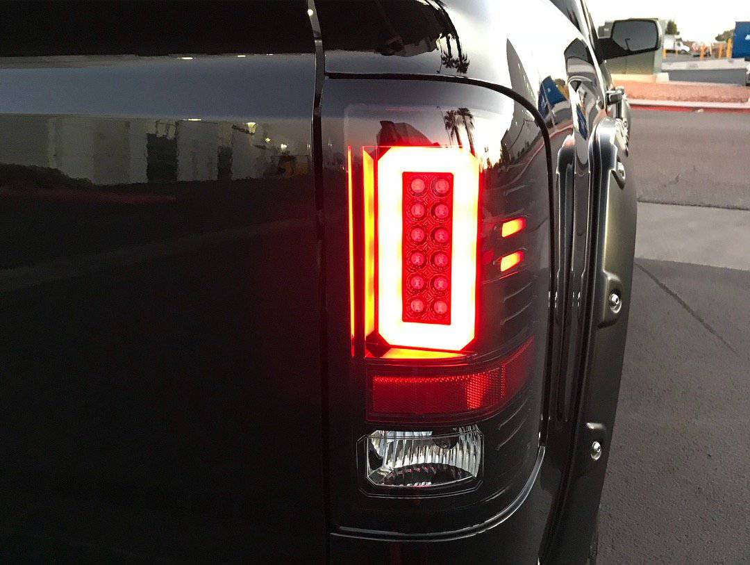 2016-2019 GMC Sierra 1500/2500/3500 RECON Clear Lens (Paintable) OLED Tail Lights (Replaces factory LED)