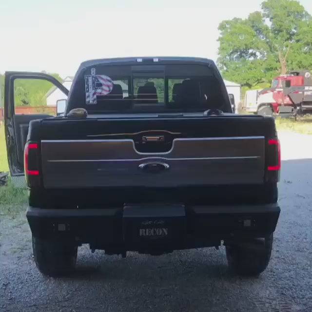 2008-2016 Ford SuperDuty Smoked Scanning OLED Taillights