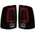 2009-2024 Dodge RAM 1500 Classic Body RECON Smoked Scanning OLED Tail Lights (Replaces Factory Halogen Tail Lights)