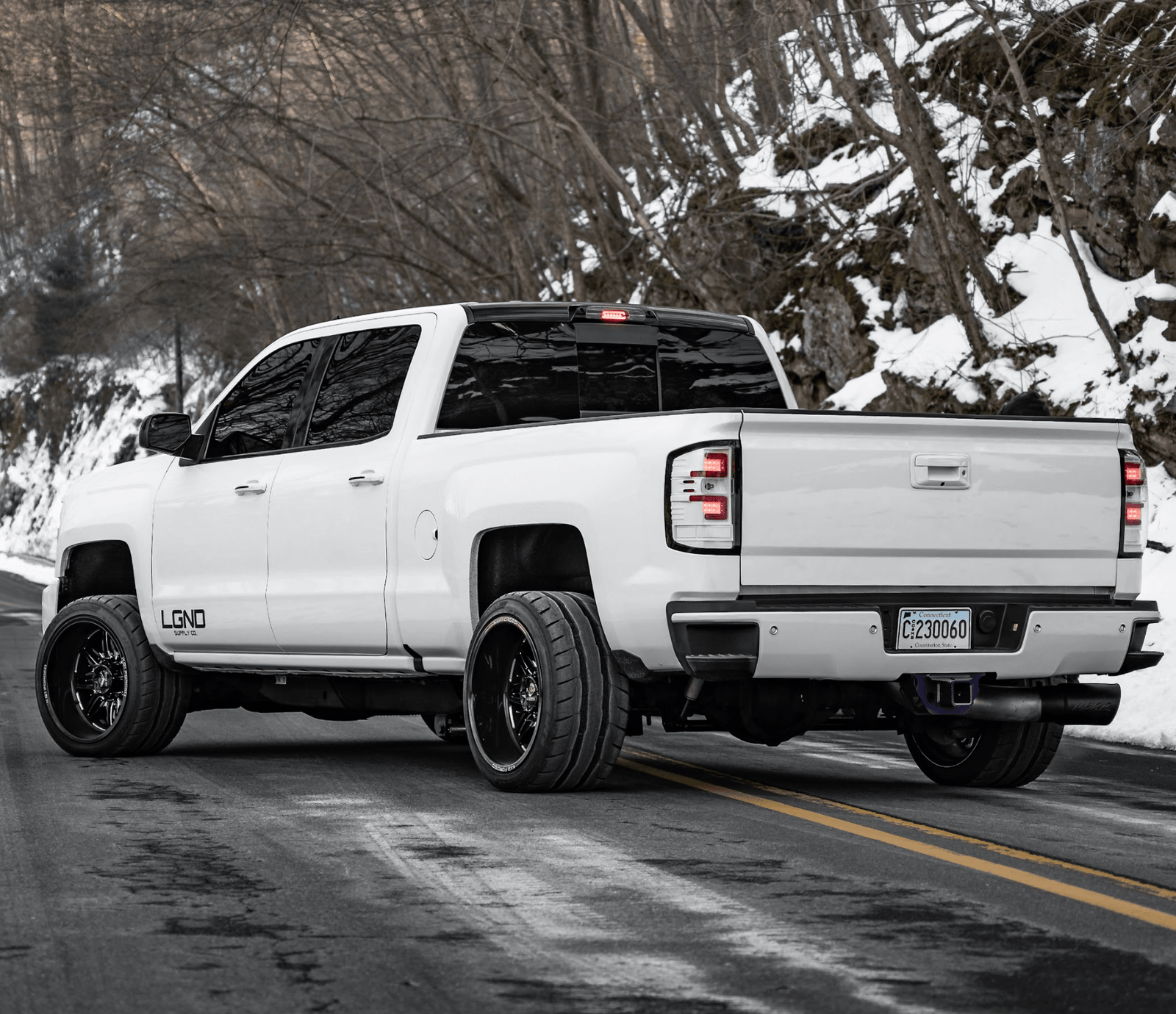 2016-2018 Chevrolet Silverado RECON Clear Lens (Paintable) OLED Tail Lights (Replaces Factory OEM LED Tail Lights ONLY)