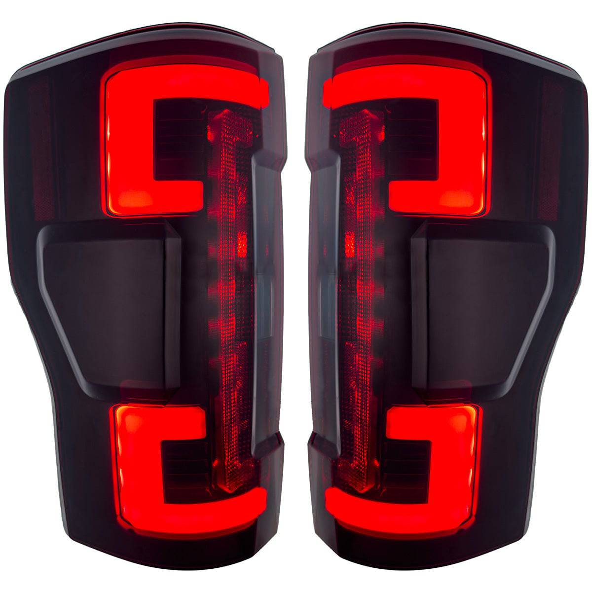 2017-2019 Ford SuperDuty 17-19 Smoked OLED Taillights  (Replaces OEM LED Tail Lights) - Legends Auto Parts