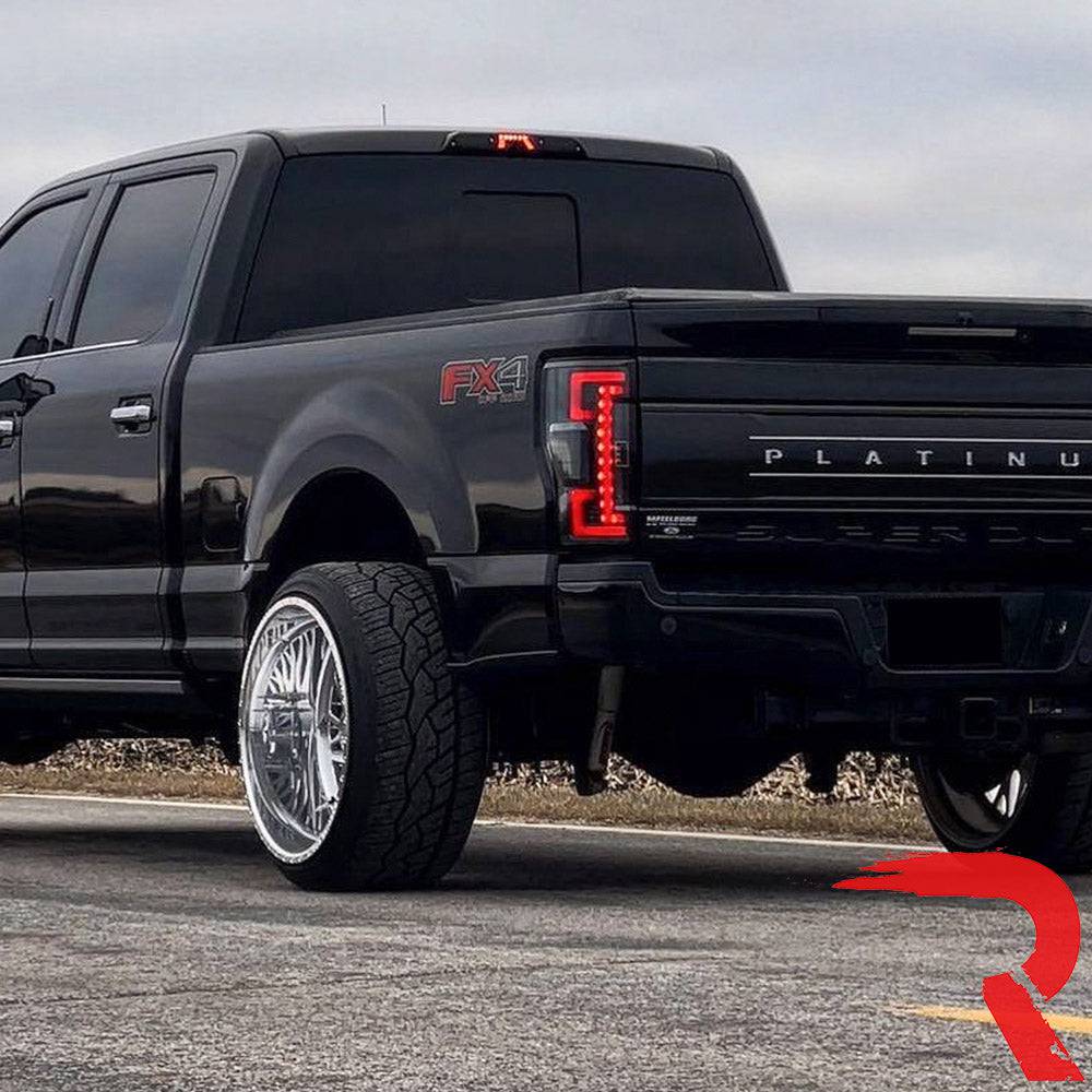 2017-2019 Ford SuperDuty 17-19 Smoked OLED Taillights  (Replaces OEM LED Tail Lights) - Legends Auto Parts