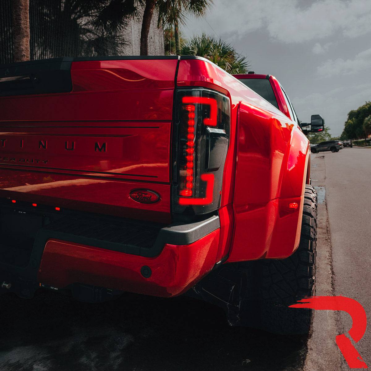 2017-2019 Ford SuperDuty 17-19 Smoked OLED Taillights  (Replaces OEM LED Tail Lights) - Legends Auto Parts