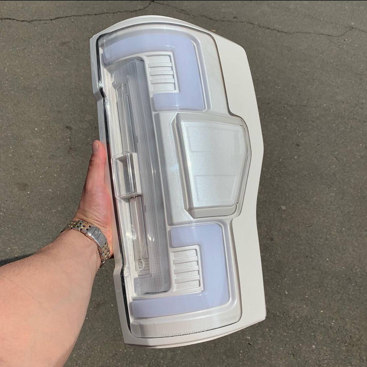 2017-2019 Ford SuperDuty RECON OLED Clear Lens (Paintable) Tail Lights (Replaces OEM LED)