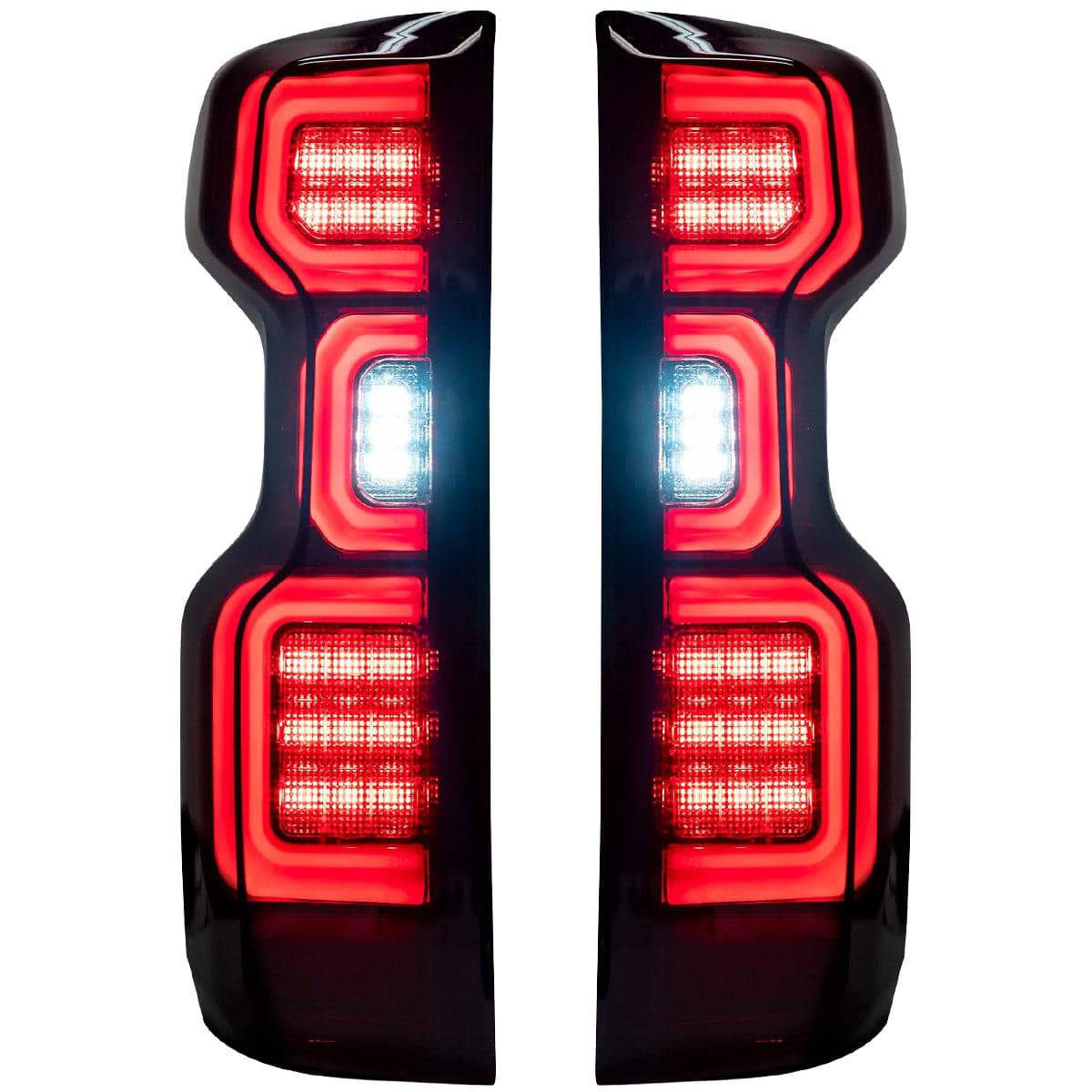 2019-2023 Chevrolet Silverado 1500 Smoked OLED Tail Lights (Replaces OEM Halogen Tail Lights ONLY)