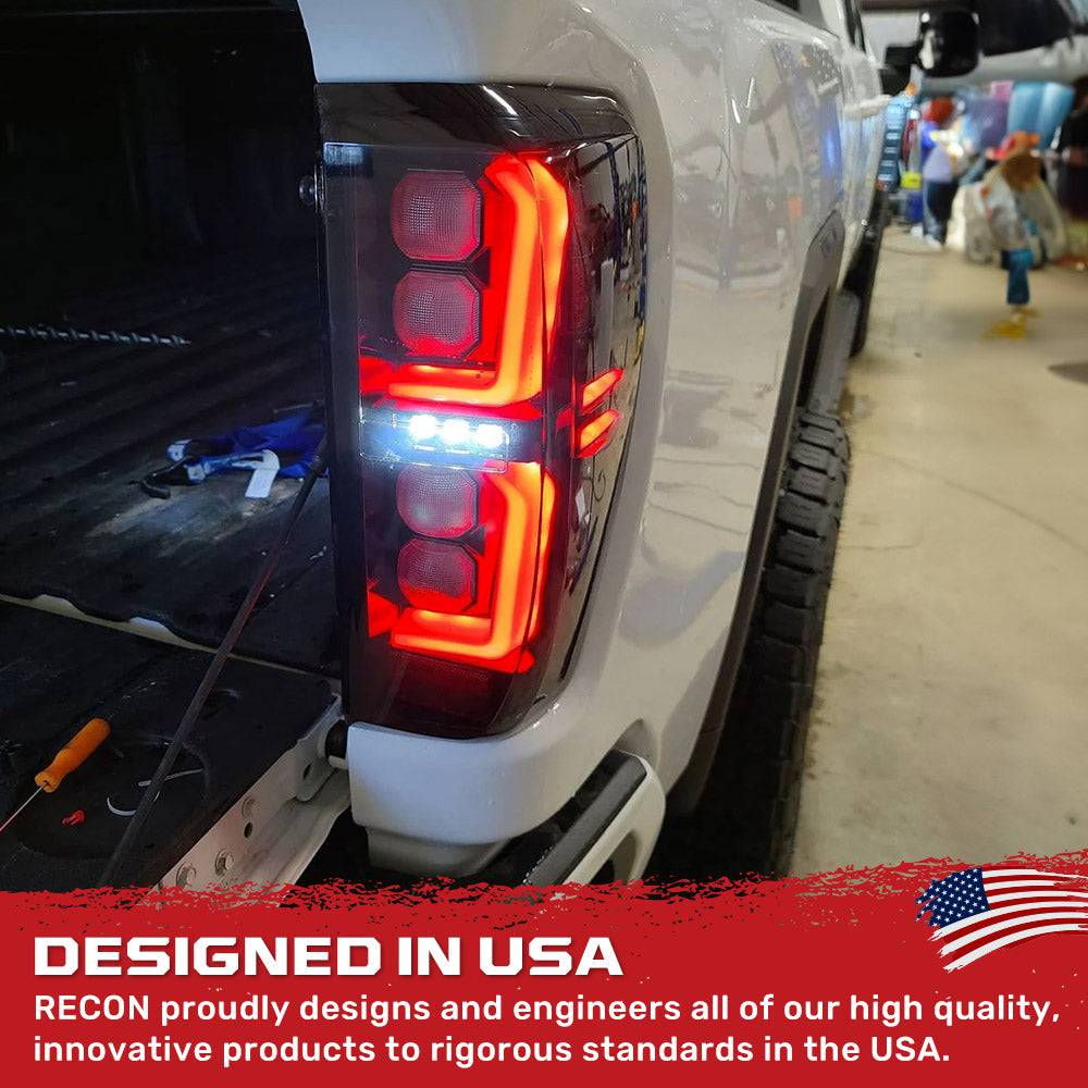 2019-2023 GMC Sierra 1500 RECON Smoked OLED Tail Lights (Replaces Factory Halogen)