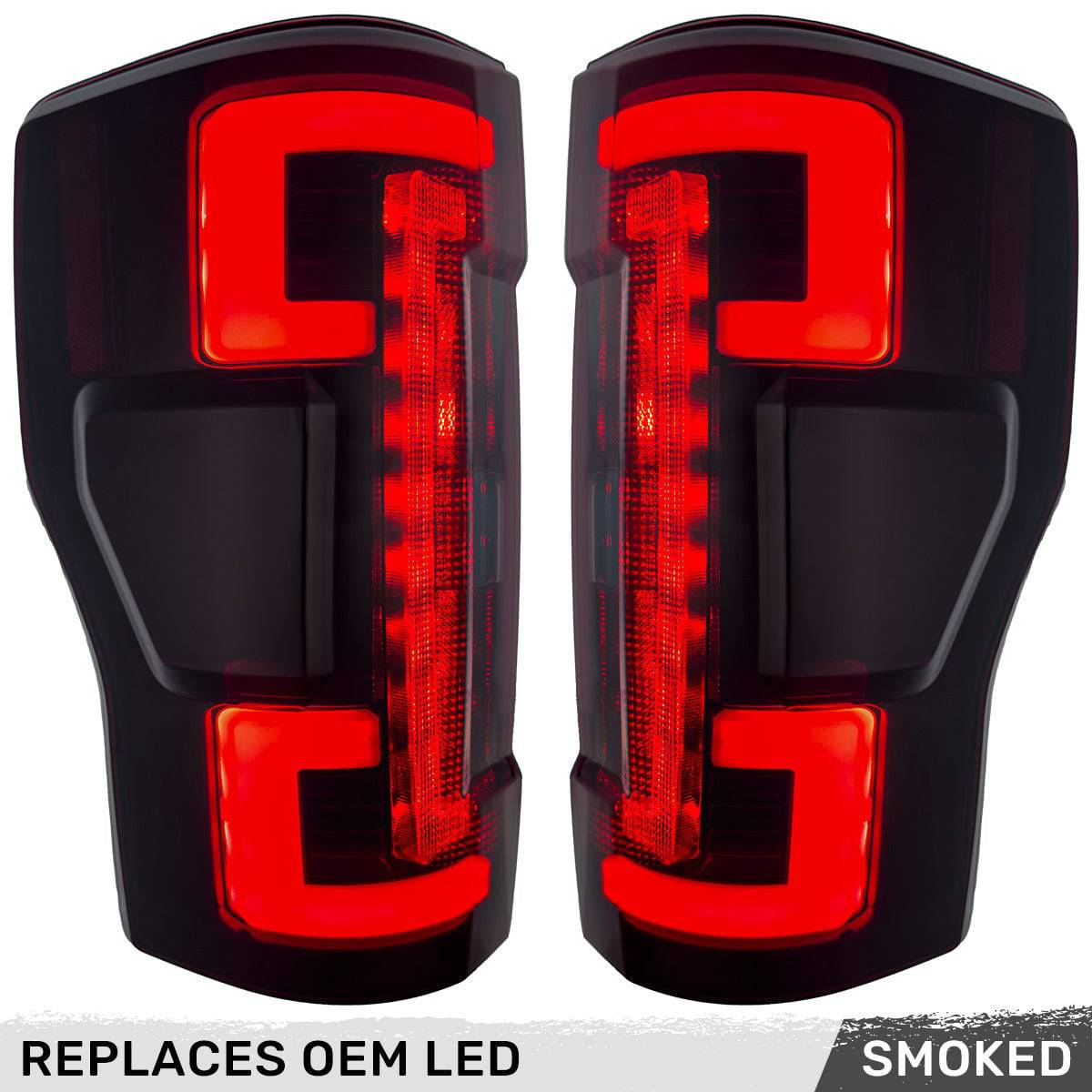 2020-2022 Ford SuperDuty RECON Smoked OLED Tail Lights (Replaces OEM LED)