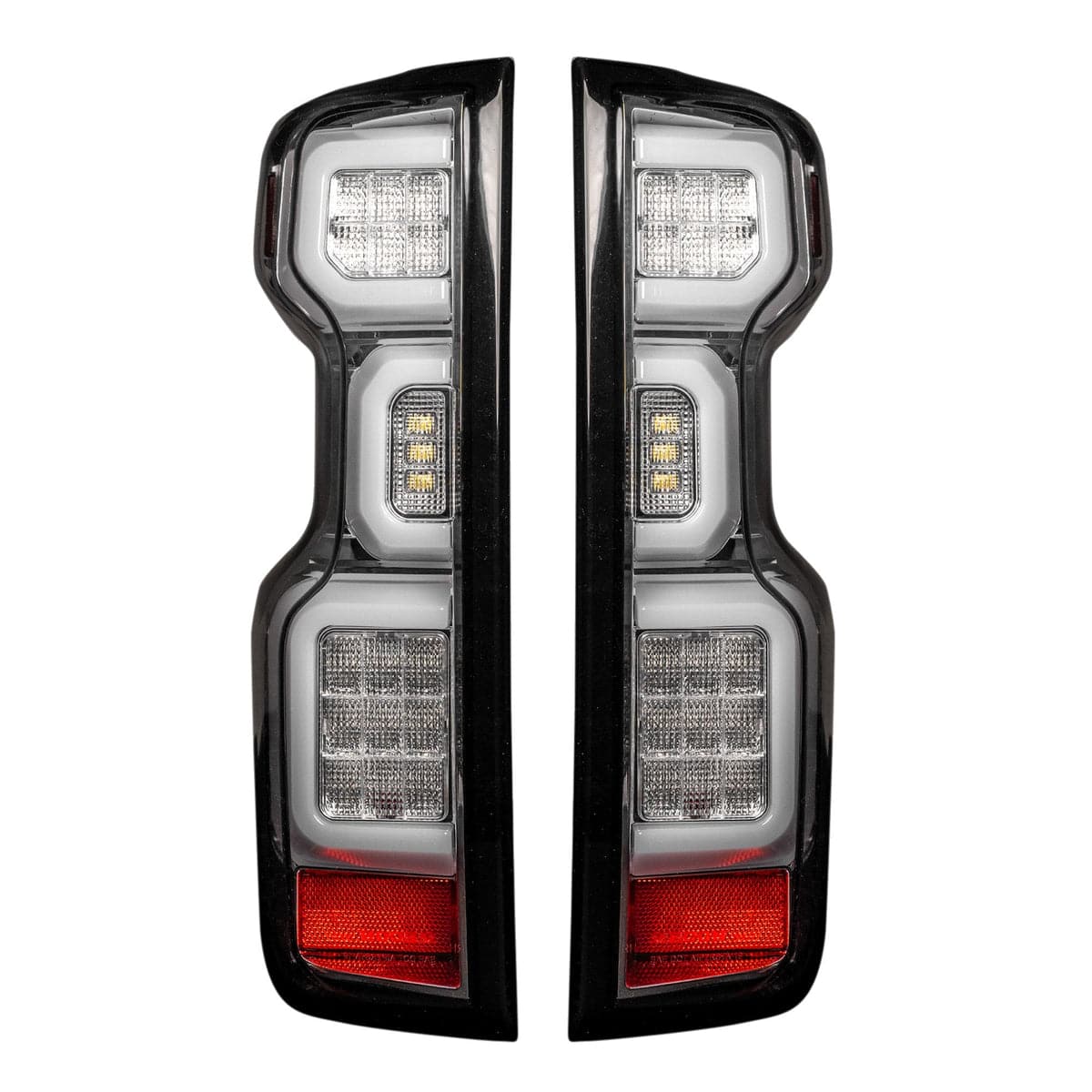 2020-2024 Chevrolet Silverado 2500/3500 RECON Clear Lens (Paintable) OLED Tail Lights (Replaces OEM LED)