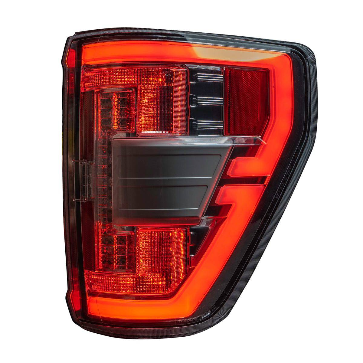 2021-2023 Ford F150/Raptor RECON Clear Lens (Paintable) OLED Tail Lights (Replaces Factory LED Taillights with Blind Spot Warning)