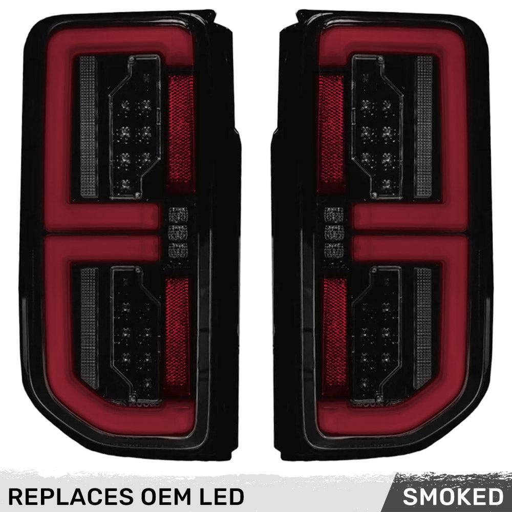 2021-2024 Ford Bronco RECON Smoked OLED Tail Lights w/ StartUp Sequence (Replaces Factory LED Taillights)