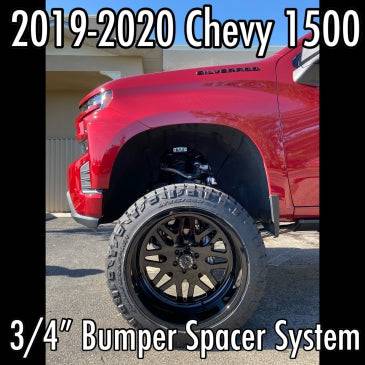 2019-2024 Chevrolet 1500 3/4" BUMPER SPACER SYSTEM