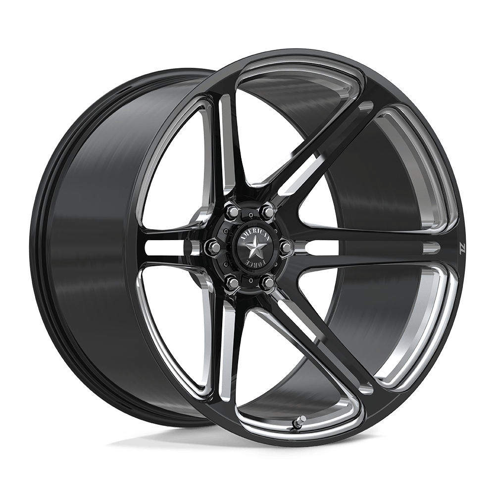 American Force Wheels - Z101 ETHER ZL 6 26x14 Black and Milled - Legends Auto Parts