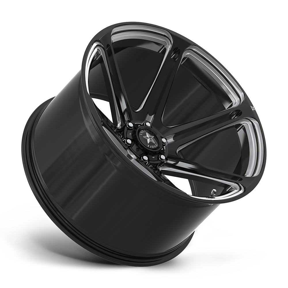 American Force Wheels - Z101 ETHER ZL 6 26x14 Black and Milled - Legends Auto Parts
