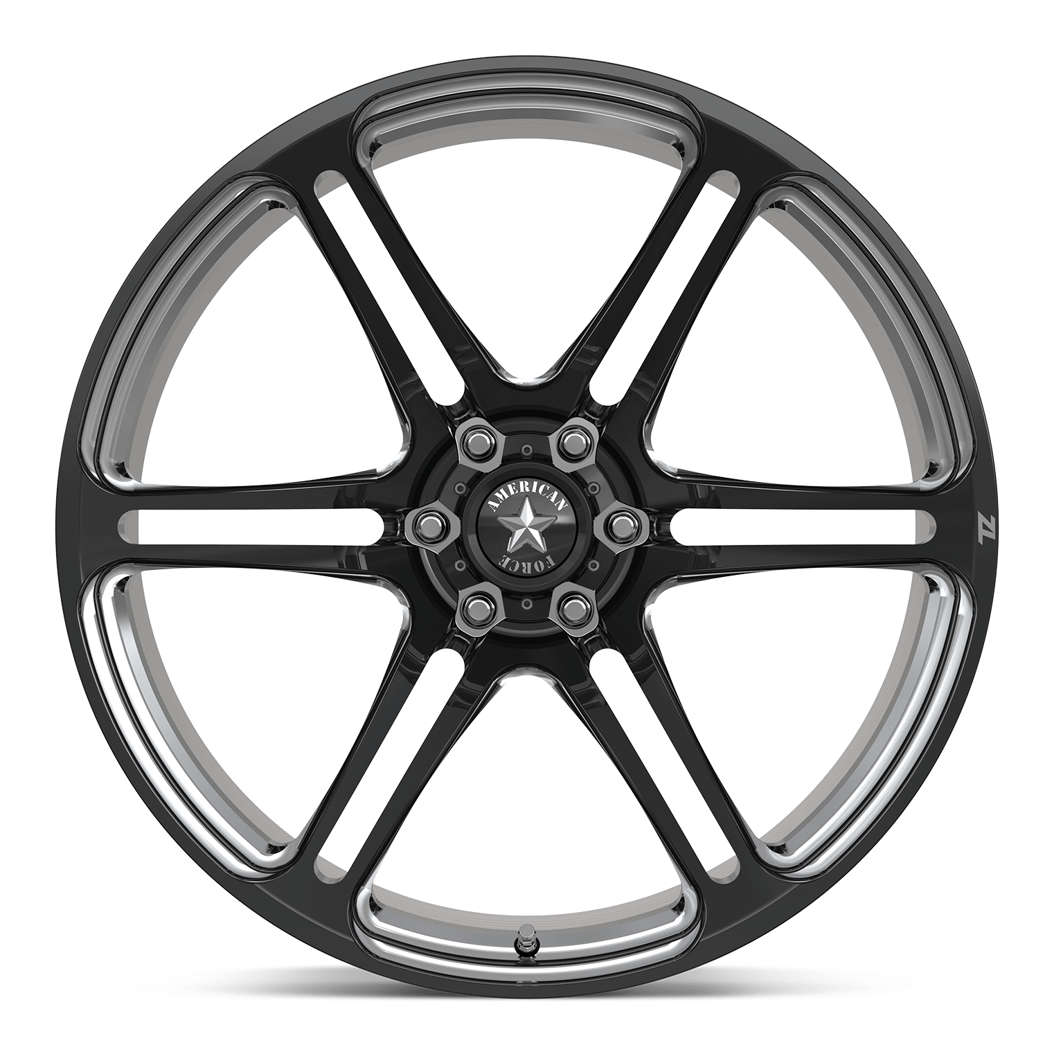 American Force Wheels - Z101 ETHER ZL 6 26x14 Black and Milled - Legends Auto Parts