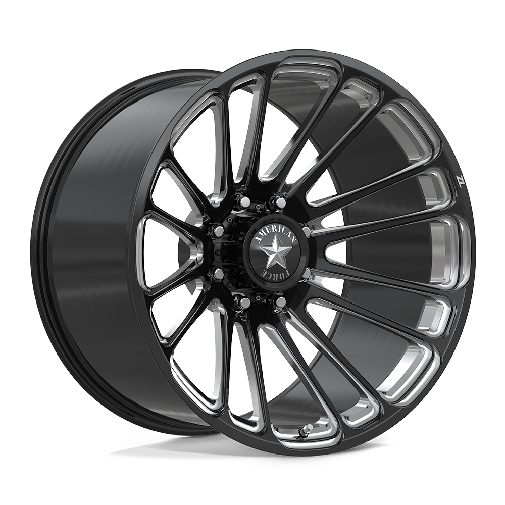 American Force Wheels - Z102 OXIDE ZL 8 22x12 Black and Milled - Legends Auto Parts