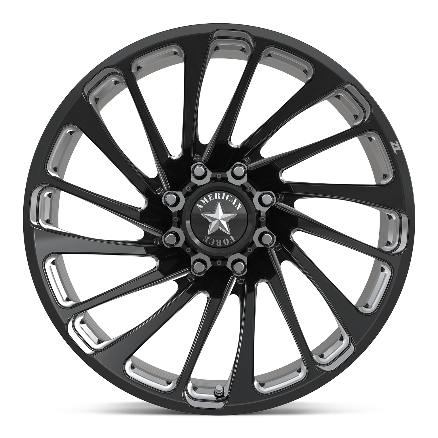 American Force Wheels - Z103 THERMO ZL 8 26x14 Black and Milled - Legends Auto Parts