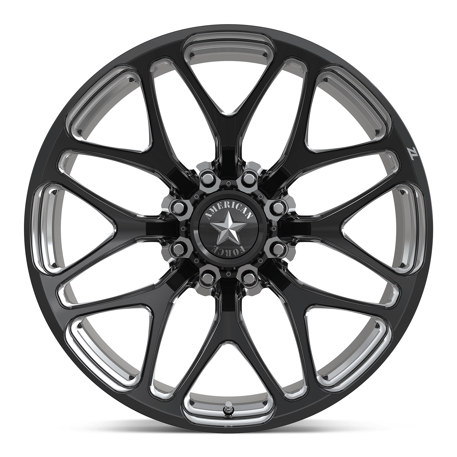 American Force Wheels - Z104 CHASE ZL 8 26x14 Black and Milled - Legends Auto Parts